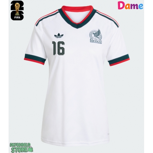 Mexico Julian Quinones #16 Replika Udebanetrøje Dame VM 2026 Kortærmet